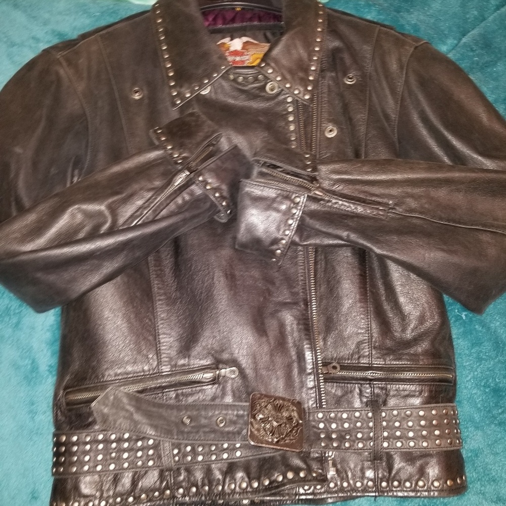 Authentic one of a kind Harley Davidson leather ja